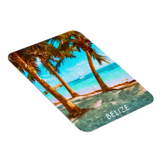 Belize Tropical Beach Magnet (Rechte Seite)