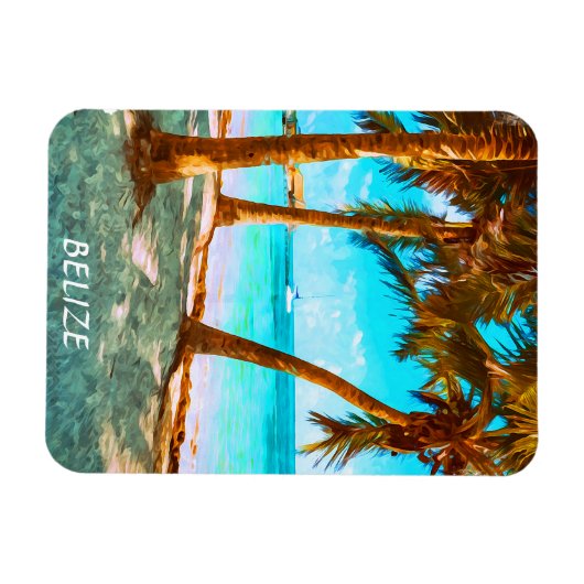 Belize Tropical Beach Magnet (Horizontal)