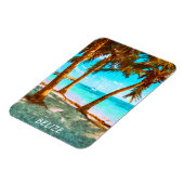 Belize Tropical Beach Magnet (Linke Seite)