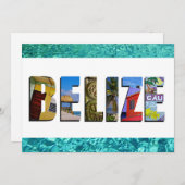 Belize Tropical Beach Ocean Foto Flat Card (Vorne/Hinten)