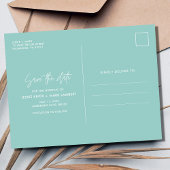 Belize Tropical Beach Wedding rettet die Termine Ankündigungspostkarte