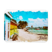 Belize Tropical Paradise Travel Magnet (Horizontal)