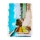 Belize Tropical Paradise Travel Magnet (Vertikal)