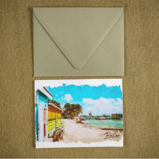 Belize Tropical Paradise Travel Postkarte