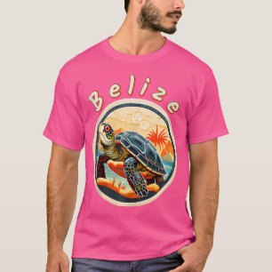 Belize Turtle Matching Urlaub Tauchen die Barriere T-Shirt