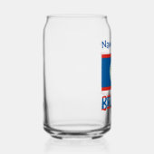 Belize und Belizean Flag Blue Personalisierung Dosenglas (Rechts)