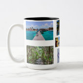 Belize Urlaub Erstellen Sie Ihre eigenen 6 Fotos C Zweifarbige Tasse (Links)
