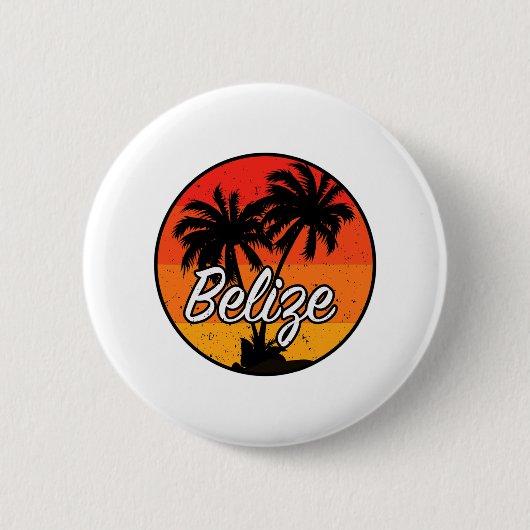 Belize Vacation Travel Souvenir Geschenk Button (Vorderseite)