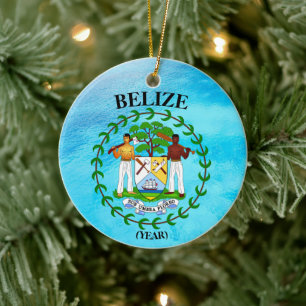 Belize Vacation Weihnachts-Keramik Ornament