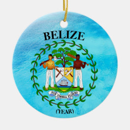 Belize Vacation Weihnachts-Keramik Ornament