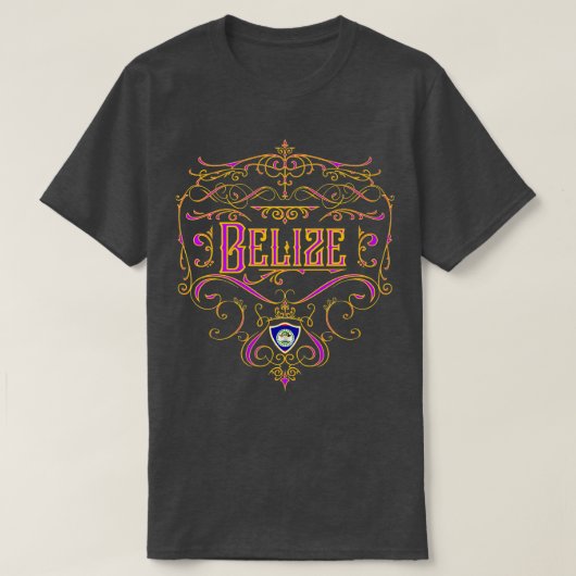 Belize Vintag Design T-Shirt (Design vorne)