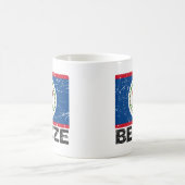 Belize Vintage-Flagge Kaffeetasse (Mittel)