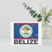 Belize-Vintage-Flagge Postkarte (Stehend Vorderseite)
