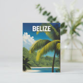 Belize Vintage Reisen Postkarte (Stehend Vorderseite)