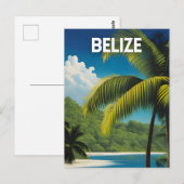 Belize Vintage Reisen Postkarte (Vorne/Hinten)