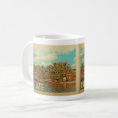 Belize Vintage Travel Kaffeetasse (Vorderseite Links)