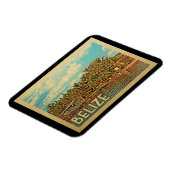 Belize Vintage Travel Magnet (Linke Seite)
