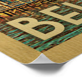 Belize Vintage Travel Poster (Ecke)