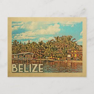 Belize Vintage Travel Postkarte