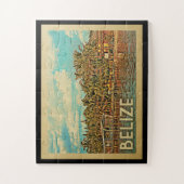 Belize Vintage Travel Puzzle (Vertikal)