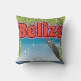 Belize Vintage Urlaubsplaner Kissen