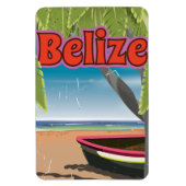 Belize Vintage Urlaubsplaner Magnet (Vertikal)