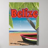 Belize Vintage Urlaubsplaner Poster (Vorne)