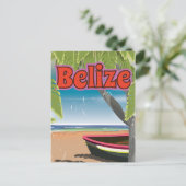 Belize Vintage Urlaubsplaner Postkarte (Stehend Vorderseite)