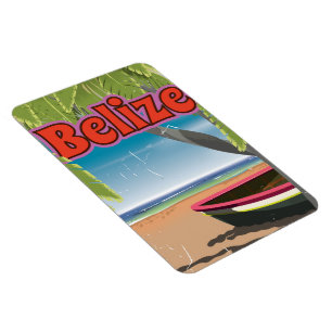 Belize Vintage-Urlaubsposter Magnet