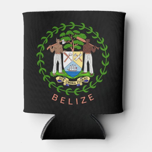 Belize-Wappen Dosenkühler (Vorderseite)