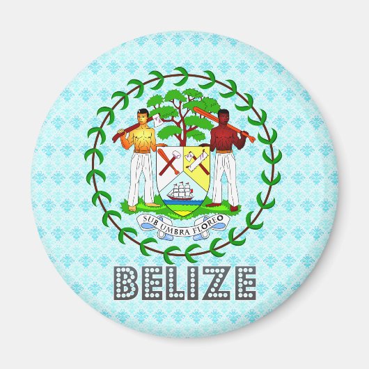 Belize-Wappen Magnet (Vorne)