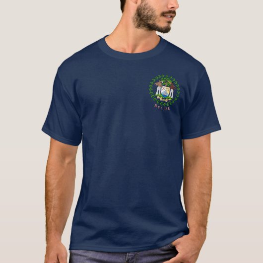 Belize-Wappen T-Shirt (Vorderseite)