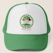 Belize-Wappen Truckerkappe (Vorderseite)