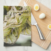 Belize Wildlife: Olive Euphonia Bird Fotografy Geschirrtuch (Viertel Falte)