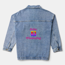 Belize Windsurfing (Ambergris Caye) Regenbogen Jeansjacke