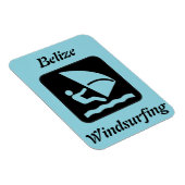 Belize Windsurfing (Glover's Reef Atoll) Magnet (Rechte Seite)