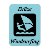 Belize Windsurfing (Glover's Reef Atoll) Magnet (Vertikal)