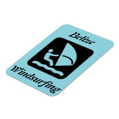 Belize Windsurfing (Glover's Reef Atoll) Magnet (Linke Seite)