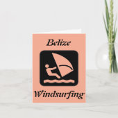 Belize Windsurfing (Long Caye Glover's Reef Atoll) Dankeskarte (Vorderseite)