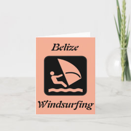 Belize Windsurfing (Long Caye Glover's Reef Atoll) Dankeskarte