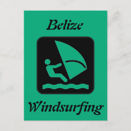 Belize Windsurfing (Long Caye Glover's Reef Atoll) Postkarte