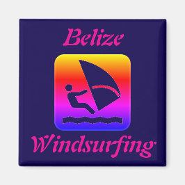 Belize Windsurfing Rainbow (Long Caye) Magnet