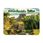 Belize Xunantunich stilisiert Magnet (Horizontal)