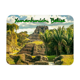 Belize Xunantunich stilisiert Magnet