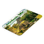 Belize Xunantunich stilisiert Magnet (Linke Seite)