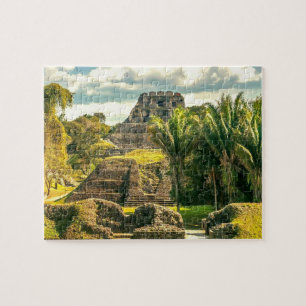 Belize Xunantunich stilisiert Puzzle