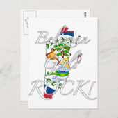 Belizean Girls Rock! Postkarte (Vorne/Hinten)