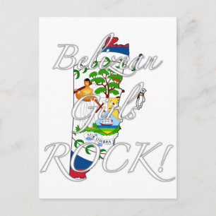 Belizean Girls Rock! Postkarte