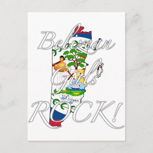 Belizean Girls Rock! Postkarte (Vorderseite)