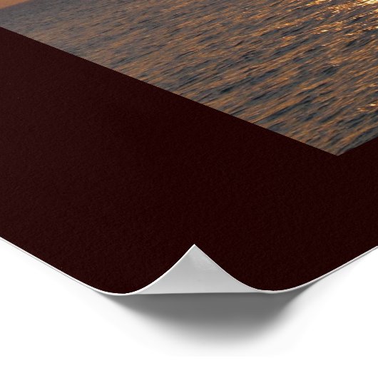 Belizean Sunset Poster (Ecke)